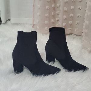 Steve Madden 'Remy' Black Suede Booties